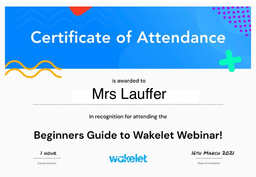 MrsLauffer's tweet photo. This week I have attended some very informative sessions from @ScotEntSchools and @wakelet

Both giving lots of good ideas and resources to use during my teaching career ☺️ @StrathEDU https://t.co/ETdJuzmTG5