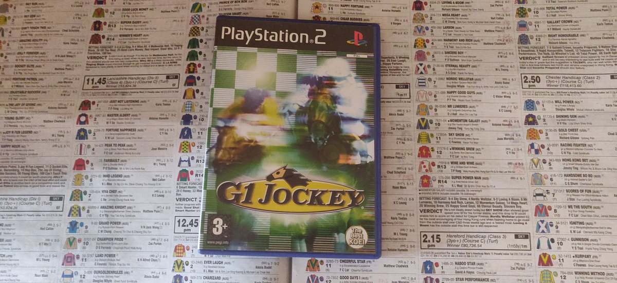  #100Games100DaysDay 56/100: G1 Jockey ( #PS2, 2002)Well, seeing as it's  #Cheltenham...It's basically the horse racing equivalent of Football Manager... And there's 4 of them, all on the ps2!Definitely worth a look if even just for the novelty value.