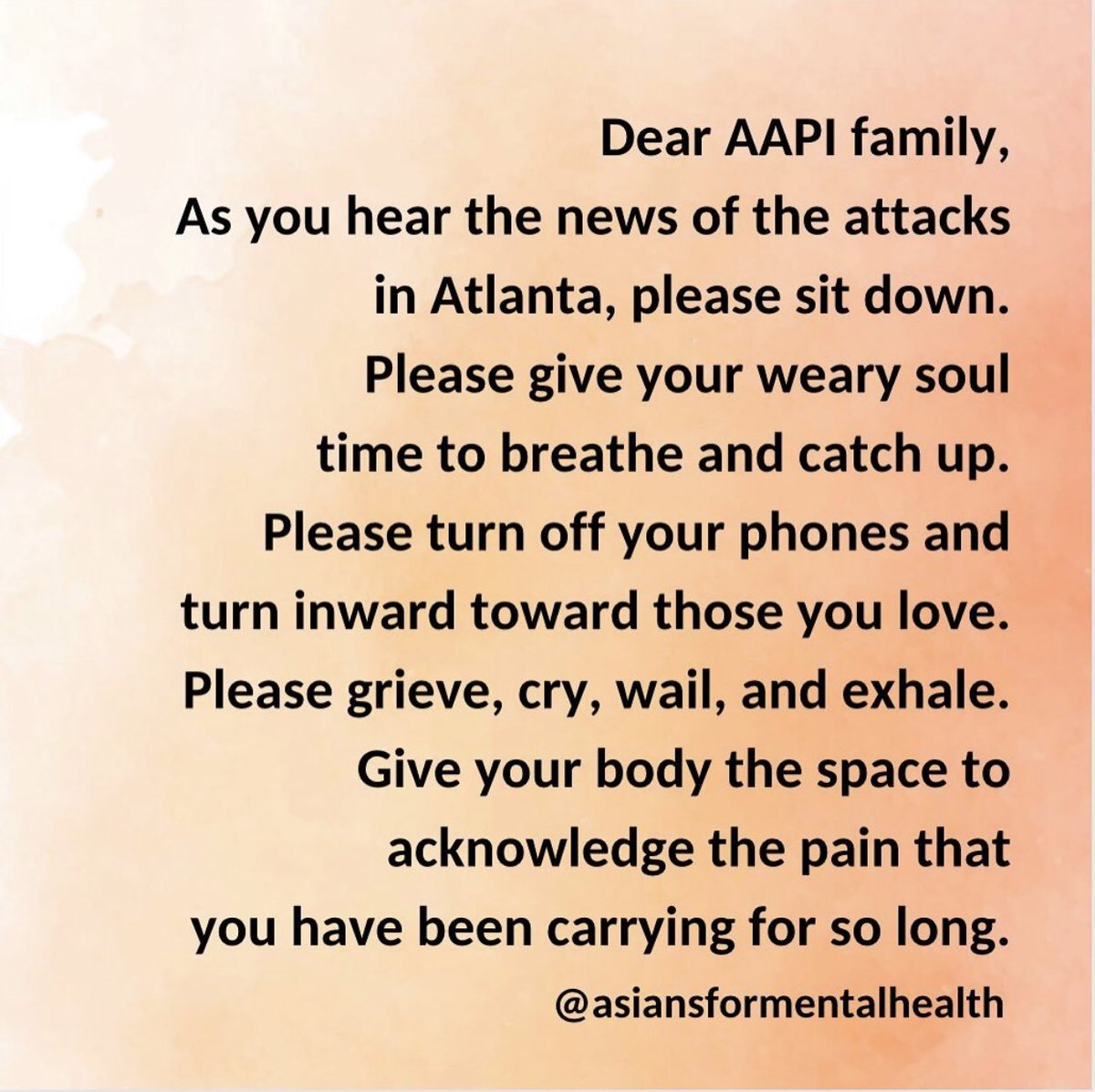 hi aapi fam! #StopAsianHate #AsiansAreHuman #AsianMentalHealth