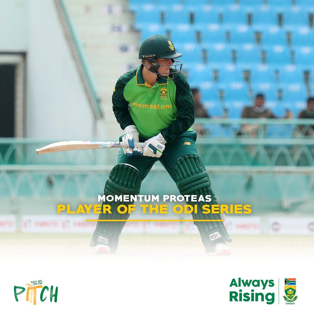 Lizelle Lee was absolutely phenomenal for the #MomentumProteas in their ODI series victory over India 😲
4️⃣ Matches 
2️⃣8️⃣8️⃣ Runs 
1️⃣3️⃣2️⃣*High Score
1️⃣4️⃣4️⃣ Average
2️⃣ 50s 
1️⃣ 100s 

#AlwaysRising