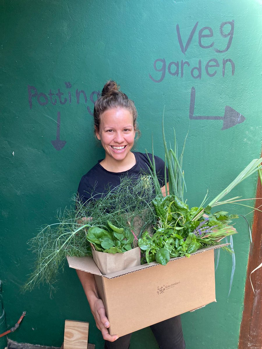 CapeTalk's tweet photo. [ON AIR] Also on the couch is Tess Faber, a travel agent whose work came to a halt when lockdown hit in March last year. Tess now grows her own fresh produce on her small holding on the Kleinfriesland organic farm in Durbanville. https://t.co/lqxfVzudnI https://t.co/Ixfy8lMczZ
