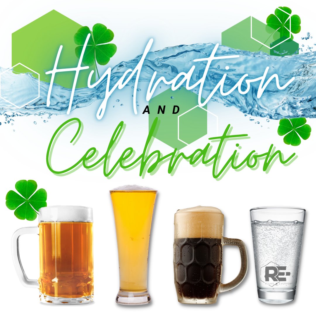 Have a Happy St. Patrick's Day on this Wellness Wednesday! 🍀Remember that staying hydrated is one of the simplest ways to stay healthy and feel great, so you can keep celebrating!
#wellsnesswednesday #reliveeveryday #healthyliving #stpattysday #cbd