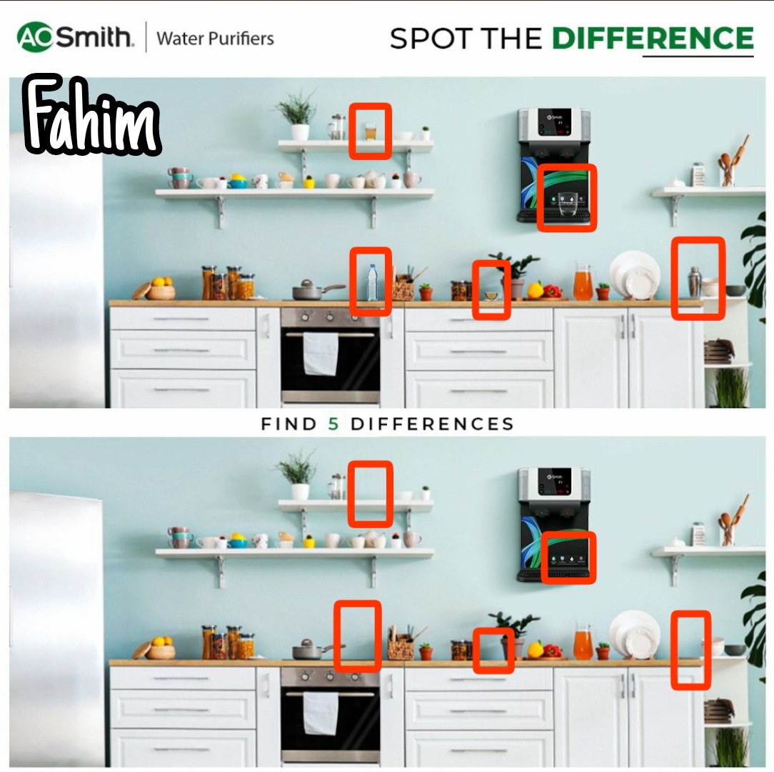 @AOSmithin I Spotted 5 Differences 

#AOSmith #WaterPurifiers #Contest 
@AOSmithin

Tagged Friend's 
@mubarak__07 
@Thameem__7 
@ShakirFuzail 
@ankitraj2606 
@soniyaaajain 
@Hasimiqbal2 
@Abdul_Razu5 
@JainShantilal12 
@vaseem7t 
@abha_mishra19 
@Hi_Sang_here 
@Racer_Veb