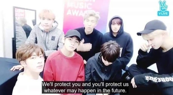 Jujeona_JK's tweet photo. when the boys had the logo of the bulletproof vest, ARMY created this phrase;

"If in the end our bulletproof vest cannot protect you, we will feel the bullets next to you."

I live with these words and do my best to protect the boys.
#RacismIsNotComedy #AsiansAreHuman https://t.co/c3YaBSH6gG