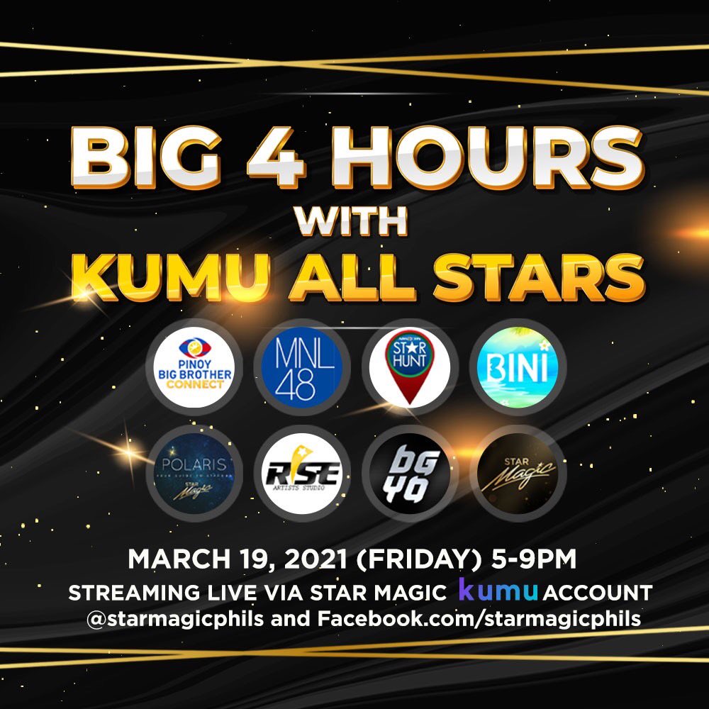 kobierbrown's tweet photo. BIG 4 HOURS na magsasama-sama ang mga paborito mong Kapamilya Stars!

Makakasama natin ang PBB Connect Ex-Housemates, MNL48, Star Hunt Artists, BINI, POLARIS Artists, RISE Artists Studio, BGYO at Star Magic Artists! https://t.co/f44lF0c8yx