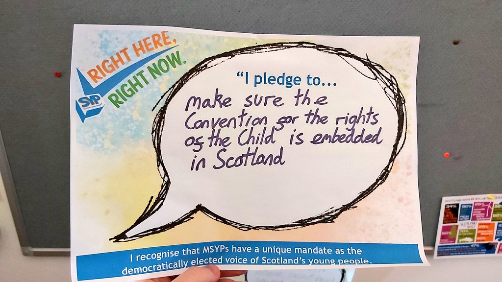 Ross_Greer's tweet photo. This pledge has been hanging on my office noticeboard for years. Yesterday we did it! #UNCRCScotland https://t.co/UWmFc8raB3