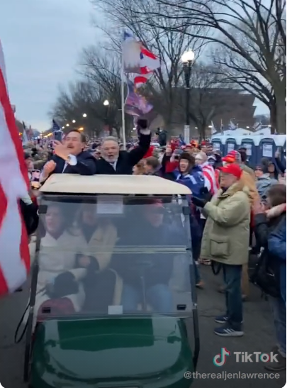  #DCRallies #SeditionVIP #SeditionGolfCart1/ Before this thread gets dark (because...Roger Stone),first a fun one, h/t  @justhelpingout6 Watch for a  #SeditionGolfCart cameo by Mike Lindell.It's a caravan.Who else do you recognize? https://www.tiktok.com/@therealjenlawrence/video/6936665539687337222?is_copy_url=1&is_from_webapp=v1