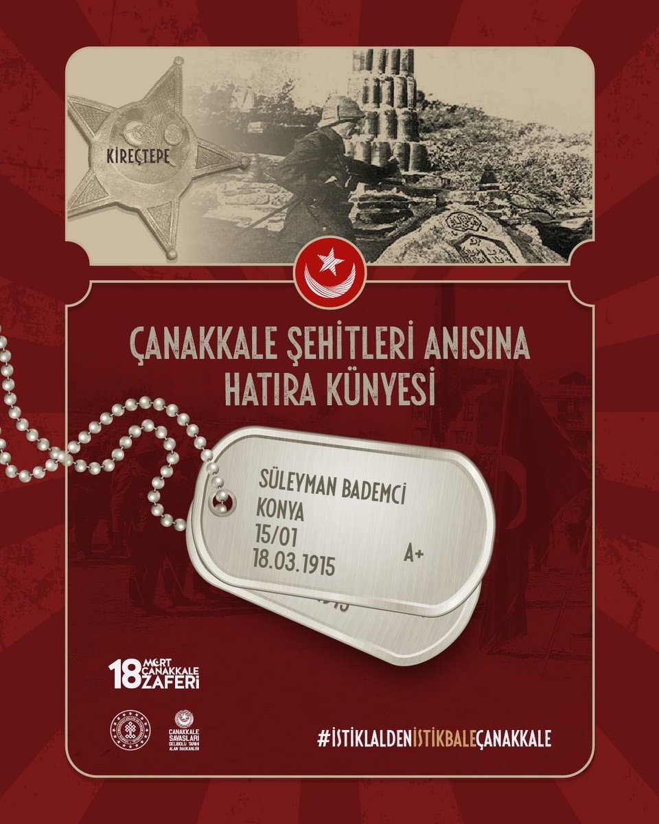 Çanakkale’yi geçilmez kılan kahraman ecdadımızı ve tüm şehitlerimizi rahmet ve minnetle yad ediyoruz. Ruhları şad olsun.