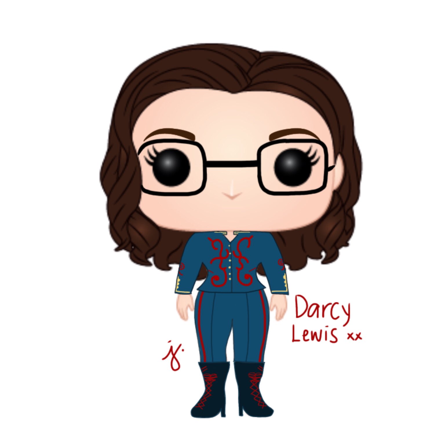 darcy lewis inspired funko pop 