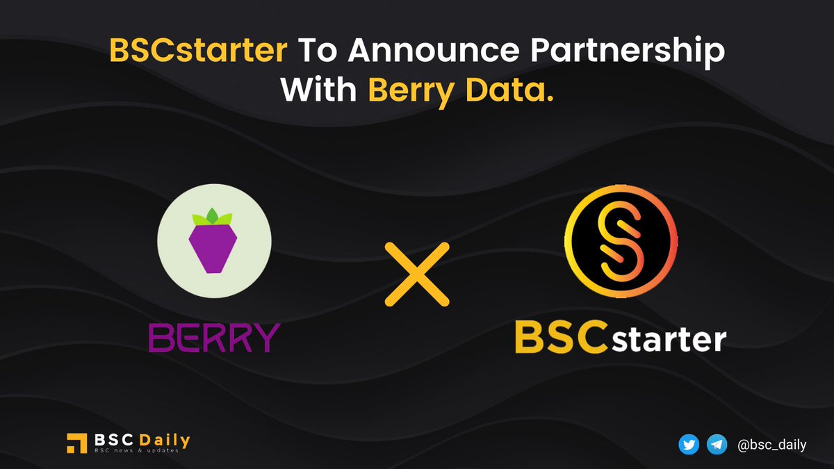 bsc_daily's tweet image. The partnership between @berry_data &amp;amp; @BSCstarter has been announced 🍻 Congrats!

This cooperation will help #BSCstarter provide a reliable source for oracle services to its IDOs &amp;amp; become the go-to launchpad for projects using #BerryData who may need an #IDO platform.