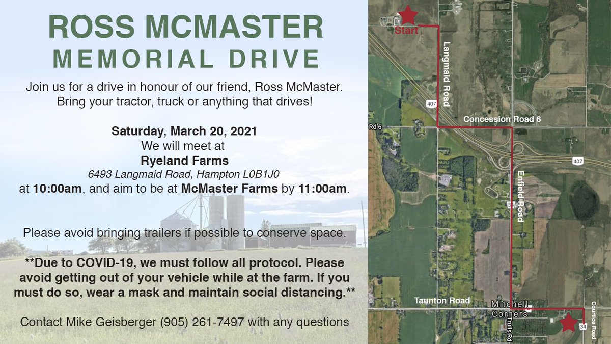 Please join us on Saturday to honor  Ross McMaster and to support the  McMaster family. Retweets appreciated