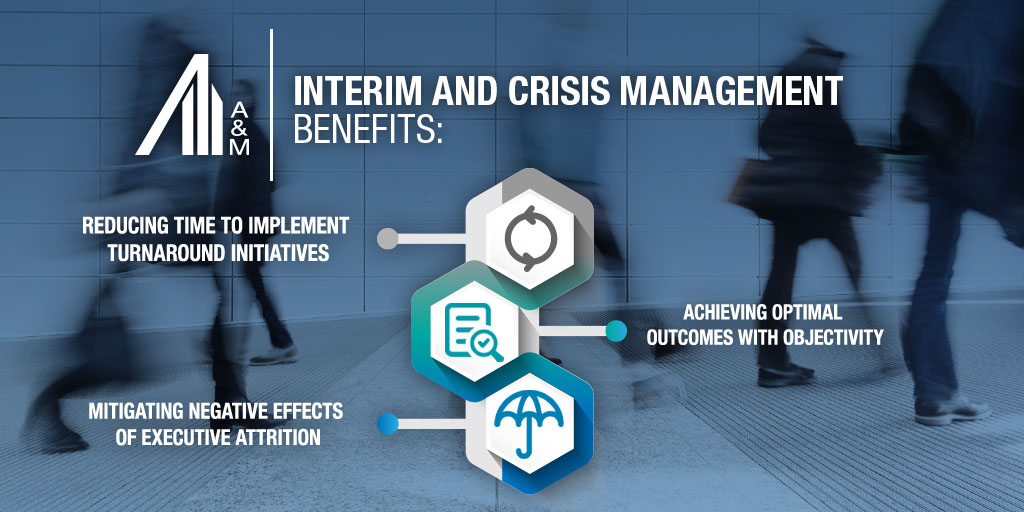 When a crisis strikes, our @AlvarezMarsal dedicated team can seamlessly step in to provide support where needed at the #Csuite level or any other underperforming divisions. Learn all about our #InterimManagement services: bit.ly/30tMTwS #FinancialServices