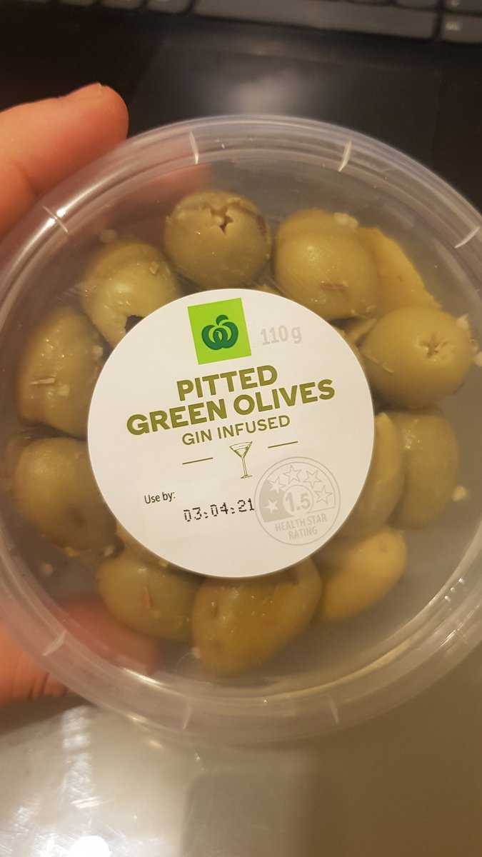 No wonder my olives had a little extra kick to it.

I was also close to adding this to my salad at work earlier 🙃😂🍸