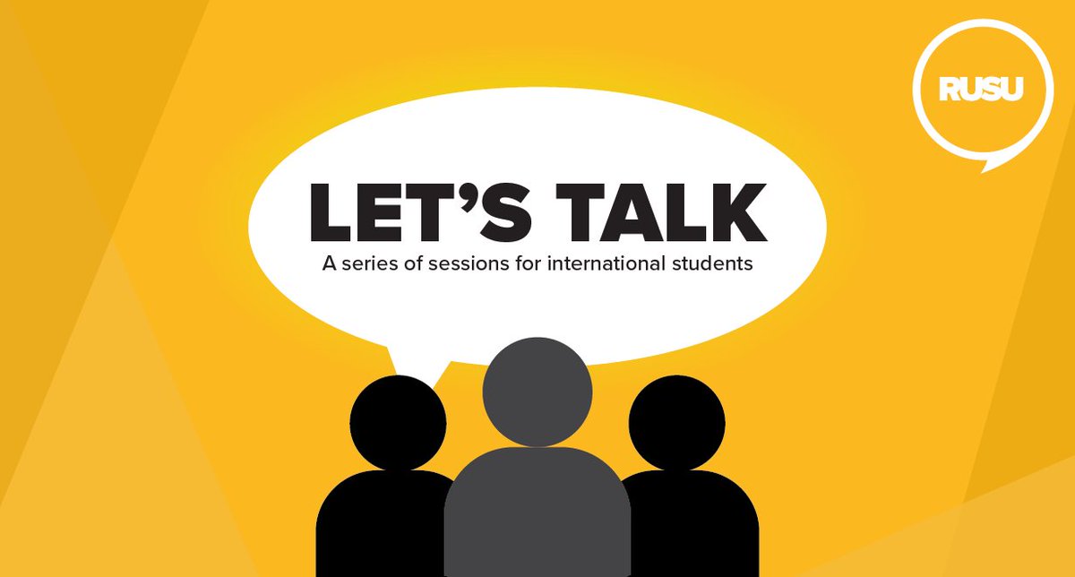 Calling International students! 🌎

Join us on Friday at 4pm for our ⭐ LOOKING AFTER YOUR MENTAL WELLBEING⭐ event!

The link to join, as well as information for international students, is on available on our website: bit.ly/RUSUintnlevents
