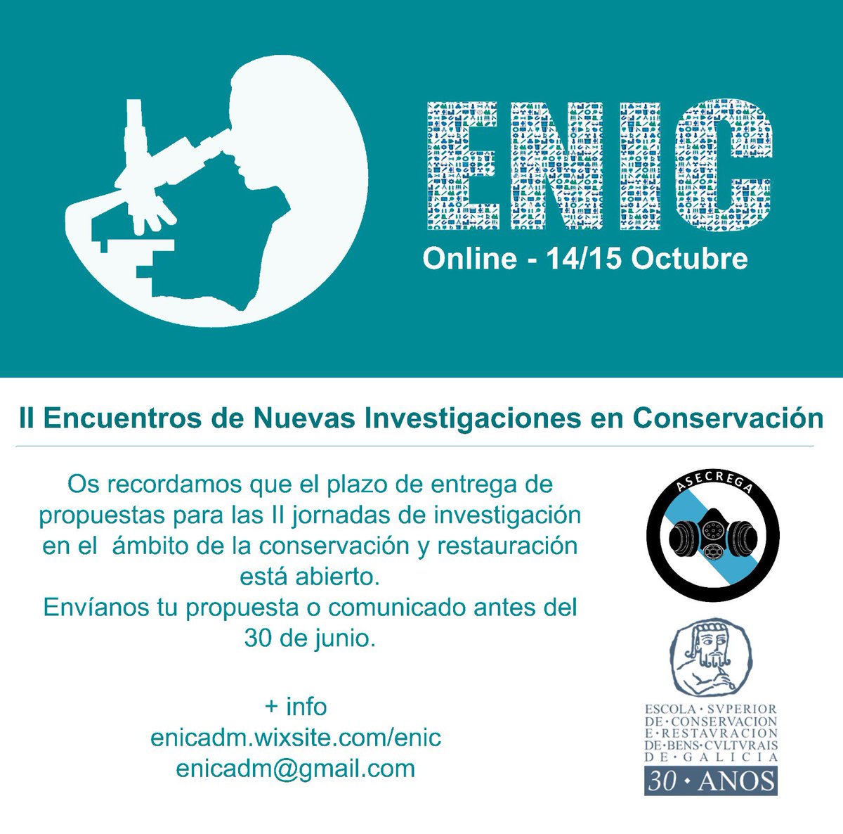 ¡¡Plazo abierto para la recepción de propuestas para las II ENIC!!