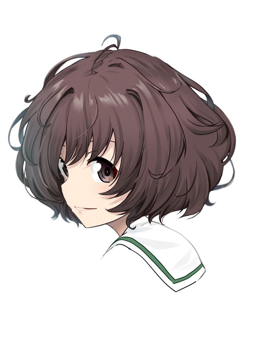 習作 髪の毛の練習 秋山優花里 ガルパン