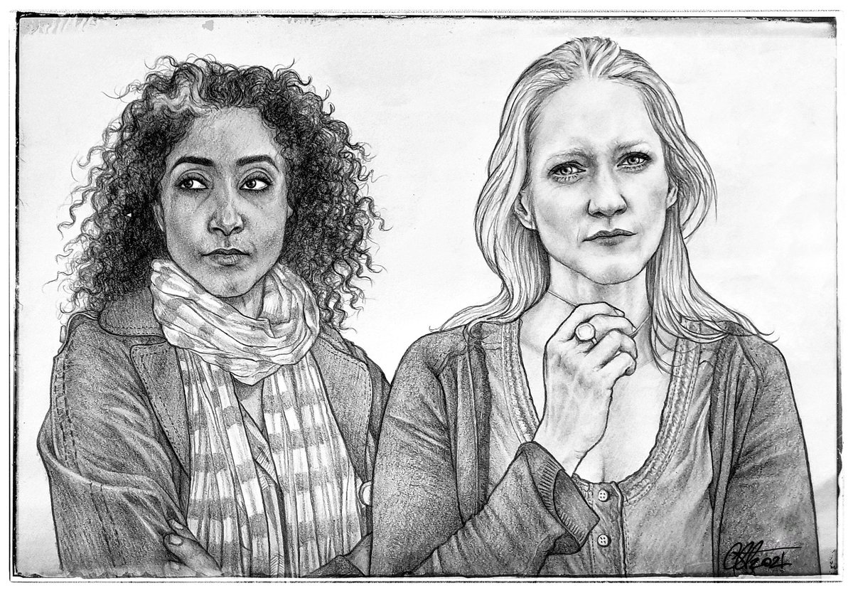 Happy #StPatricksDay2021 Samily!☘ today I wanna celebrate these 2 Irish Matriarchs played by the beautiful, insanely talented #BellinaLogan & #PaulaMalcomson 💚🍀 Fiona, the woman Gemma is AFRAID of, and Maureen, the woman who owned JTs heart. That is BADASS💚 #SamFam #SutterArt