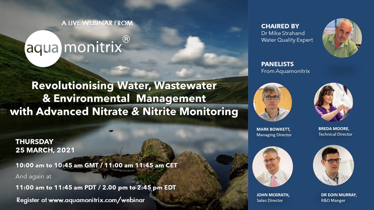 Aquamonitrix (@aquamonitrix) on Twitter photo UPCOMING WEBINAR - NEXT THURSDAY! Find out how to revolutionise water, wastewater and environmental monitoring with break-through high-frequency, real-time nitrite and nitrate monitoring, by <a href="/Aquamonitrix/">Aquamonitrix</a>® See bit.ly/3ePLKIq
#waterquality #waterindustry #wastewater UPCOMING WEBINAR - NEXT THURSDAY! Find out how to revolutionise water, wastewater and environmental monitoring with break-through high-frequency, real-time nitrite and nitrate monitoring, by <a href="/Aquamonitrix/">Aquamonitrix</a>® See bit.ly/3ePLKIq
#waterquality #waterindustry #wastewater