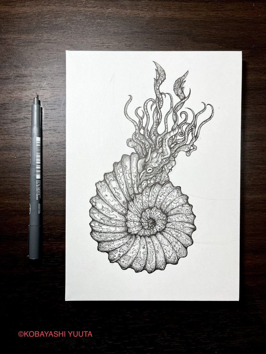 #このタグを見た人はラフ画とその完成絵を見せる

こーなってこうなる( ・∇・)

タイトル:ammonite
サイズ:SMサイズ
価格:¥20,000(送料込)
ご希望の方は、額装してお送りします。
欲しい方はDMください。
#販売中 #絵画 #絵 