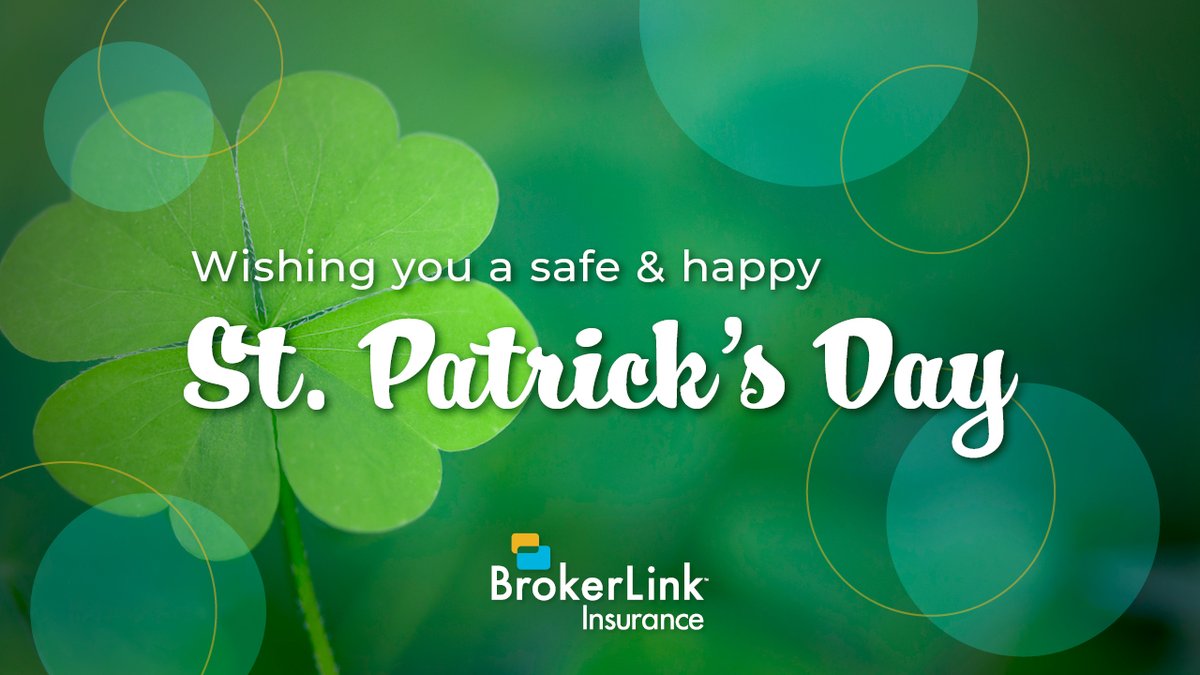 Wishing you a safe, happy, and very green St. Patrick’s Day from BrokerLink! #stpattysday #stpatricksday #stpatricksday2021 #staysafe #happystpatricksday