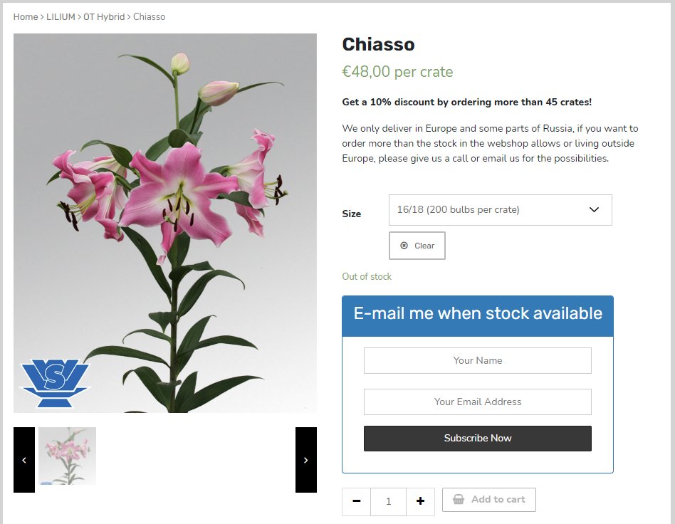 Today's highlight of our webshop: Chiasso. Have a look at the latest availability and varieties we can offer you and if you are to late leave your mail address and we sent you an stock update...

vws-flowerbulbshop.com/product/chiass… 

#flowerbulbs #shoppingtime #promo #flowers #buyonline