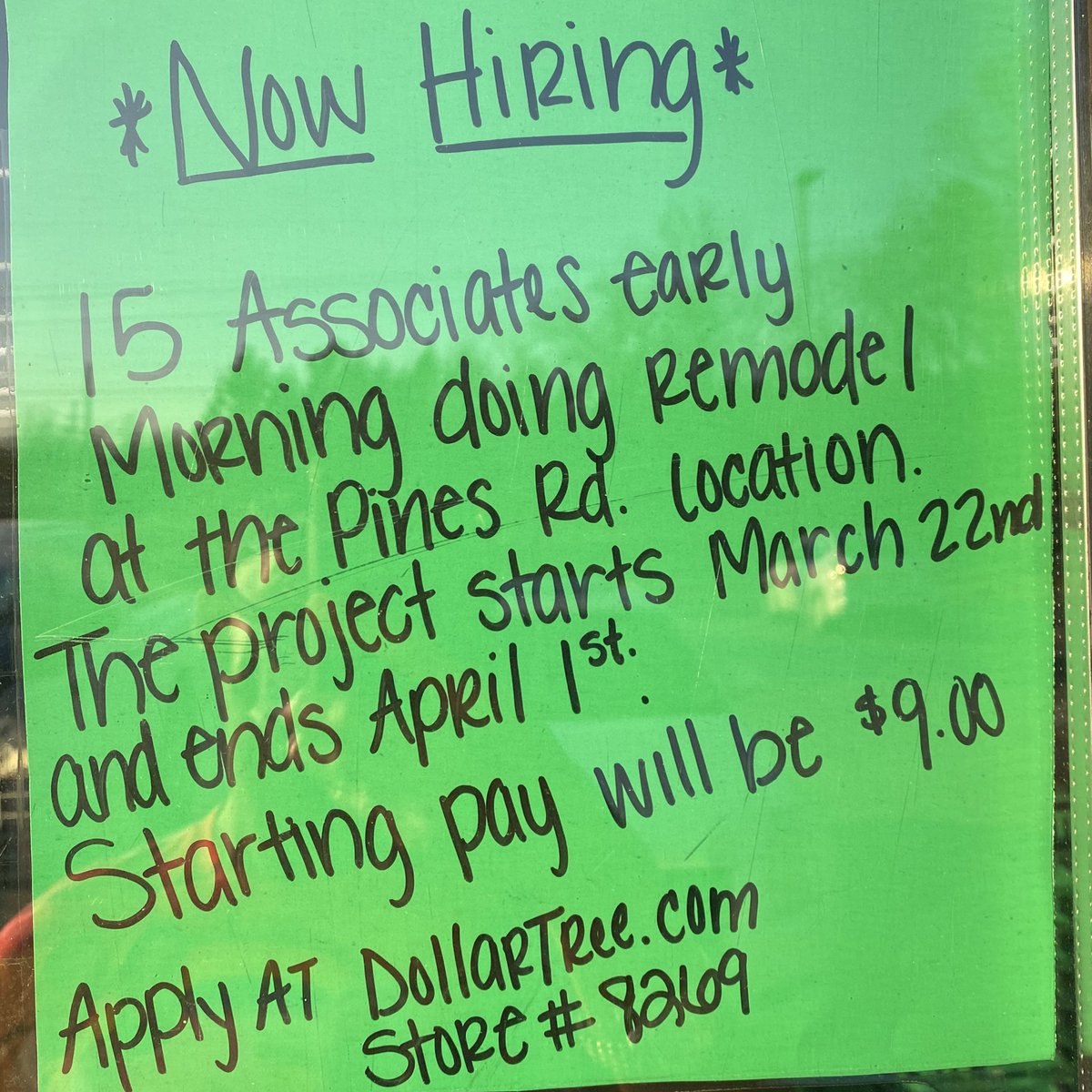 Coming_Soon_87's tweet photo. NEED A JOB, DOLLAR TREE IN SHREVEPORT IS NOW HIRING.....π€
#GOAPPLY
#GOODLUCK
π₯ #newsatitsbest π₯ https://t.co/VxZxA8JDKF
