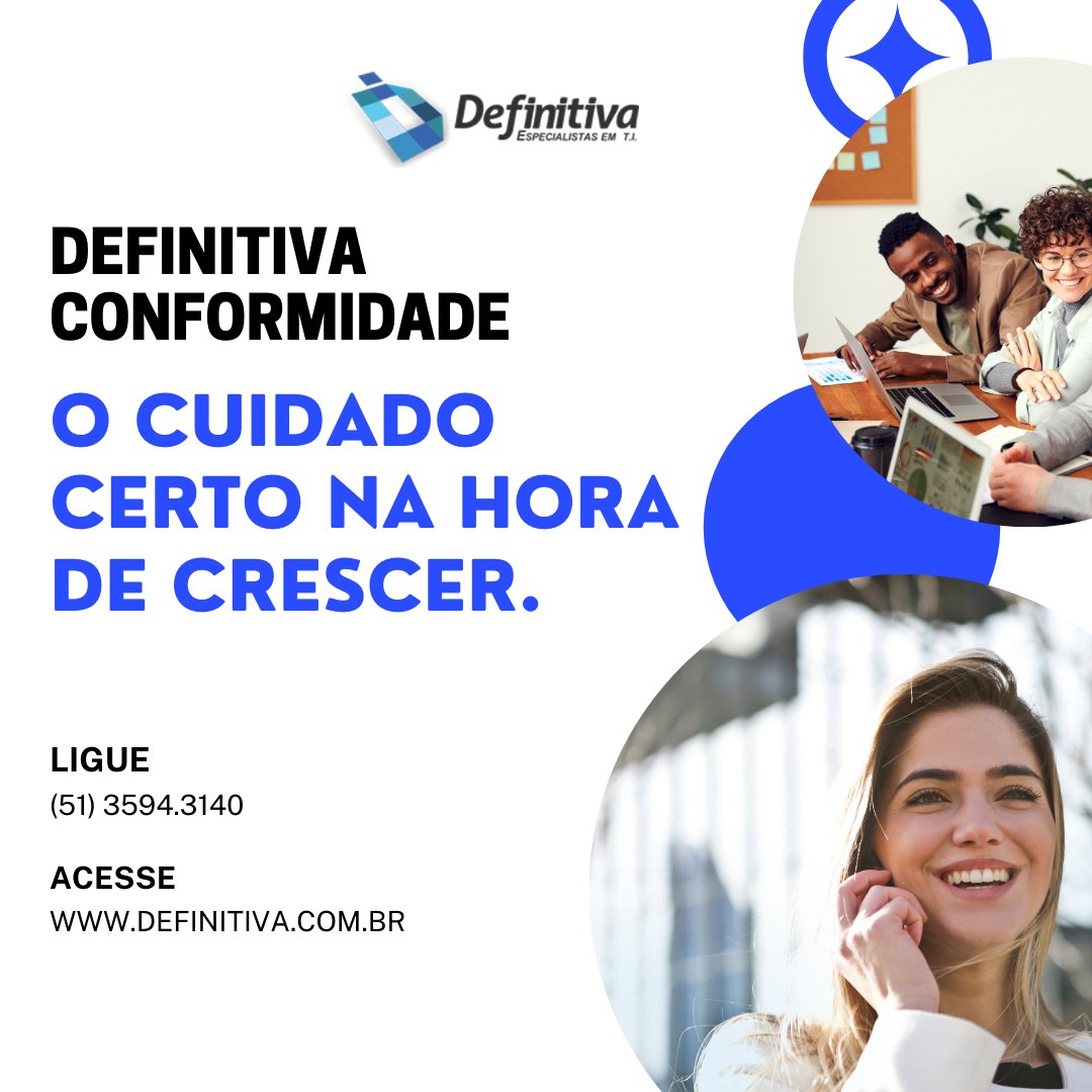 Definitiva Info - Servidores Locais e na Nuvem (@definitiva) on Twitter photo A definitiva é especialista em soluções para pequenas e médias empresas. Oferecemos diversos produtos que vão organizar a rotina de sua equipe e otimizar o tempo de todos.
☎51 3594-3140
📧atendimento@definitiva.com.br
🌐definitiva.com.br/servicos/ A definitiva é especialista em soluções para pequenas e médias empresas. Oferecemos diversos produtos que vão organizar a rotina de sua equipe e otimizar o tempo de todos.
☎51 3594-3140
📧atendimento@definitiva.com.br
🌐definitiva.com.br/servicos/