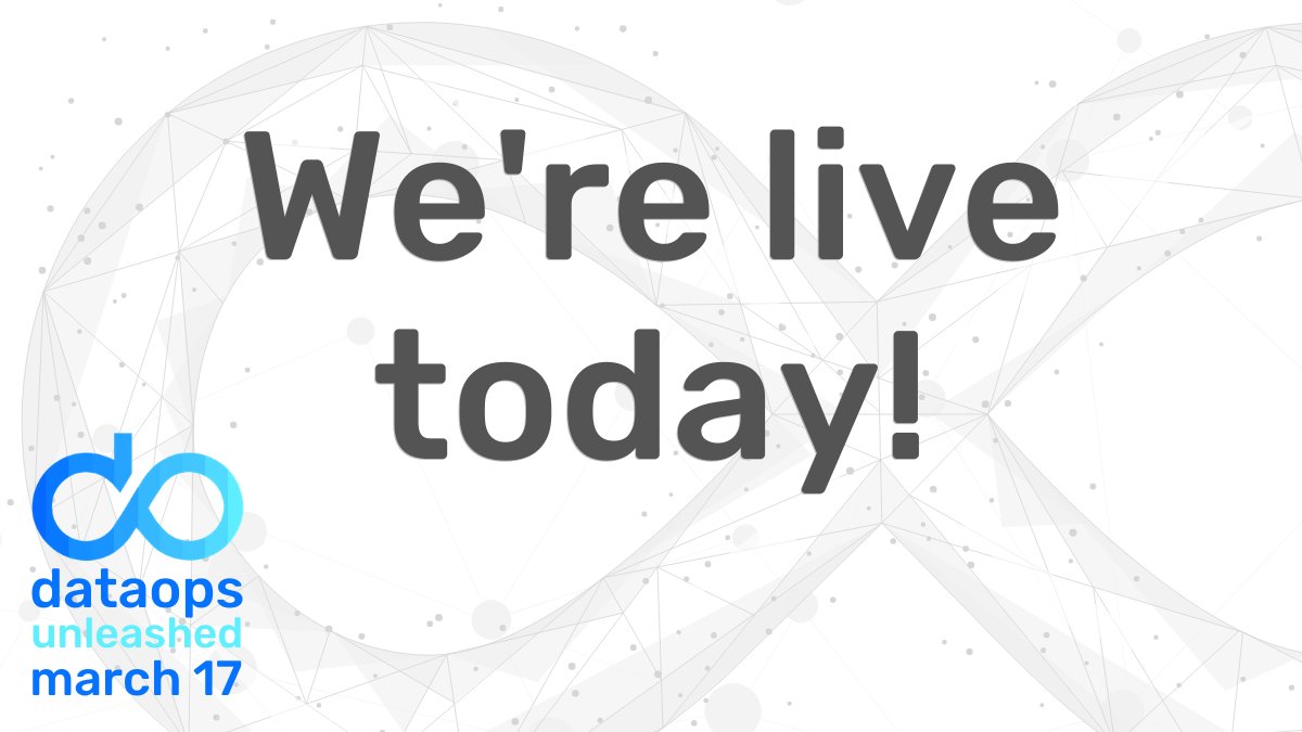 iLoveDataOps's tweet image. It&apos;s time! We go live at #dataopsunleashed in less than 2 hours with an agenda packed full of rockstar #DataOps experts and sessions to enable those running, managing, and monitoring data pipelines. Tune in free at dataopsunleashed.com