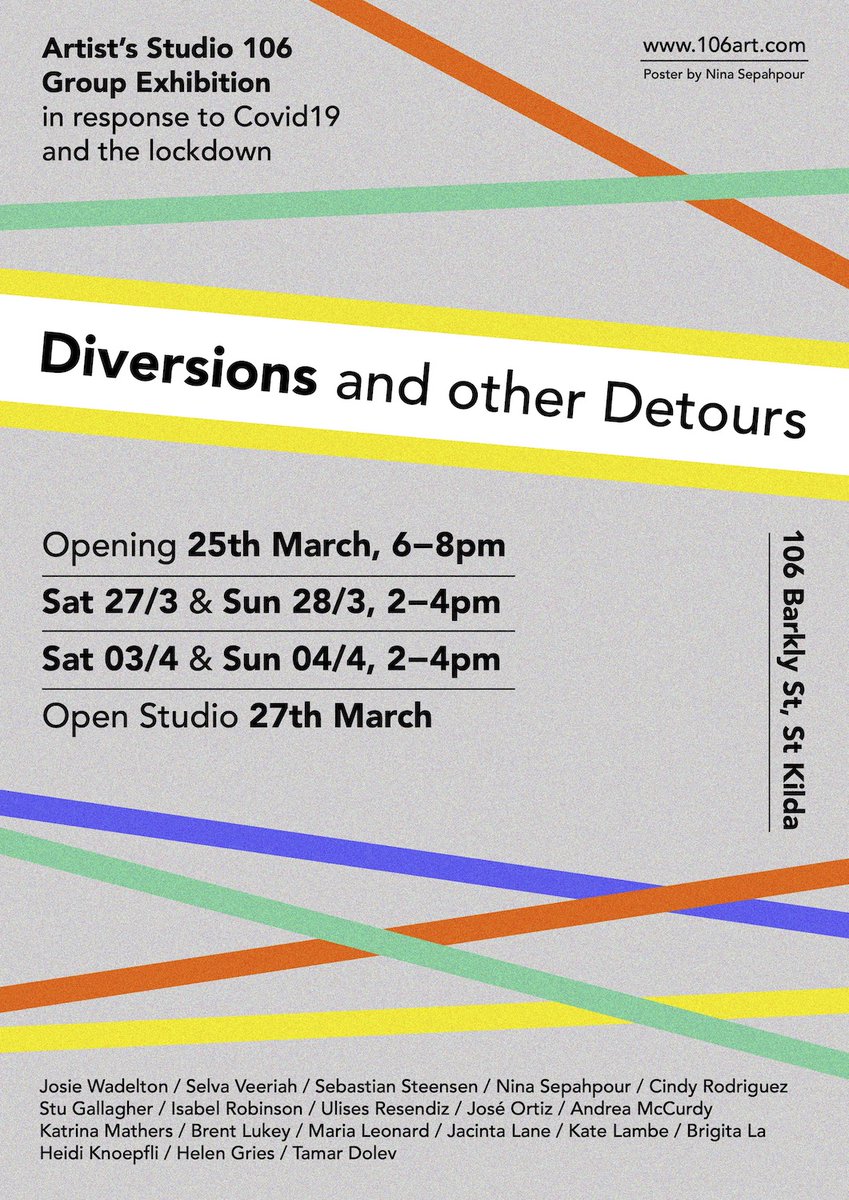 Hi <a href="/MelbArtFair/">Melb Art Fair</a> We'd like to invite you to the opening launch and/or open studio events as part of our group exhibition 'Diversions and other Detours' in St Kilda next week. No RSVP required. If you'd like more info, here's our EPK &amp; Press Release: dropbox.com/sh/mjt81sjij9l…