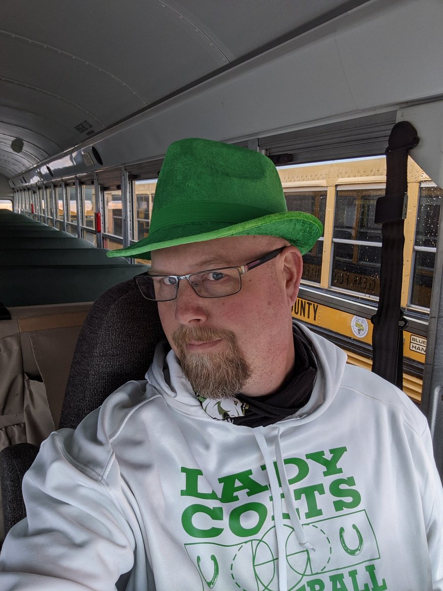 BigmikeC9801's tweet image. A little St. Patty's Day fun this morning!
#schoolbusdriversrock