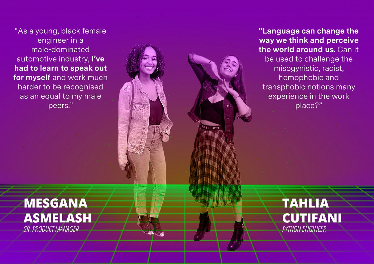Humanising_AI's tweet photo. We're proud to have these ladies on our product team! As a part of #womenshistorymonth2021, Mesgana and Tahlia share their thoughts on what it's like to be #womanleaders in the #automotive industry, and how small changes can create huge impact. 🧠💜💁‍♀️🌟 https://t.co/A8SJhh3jgc