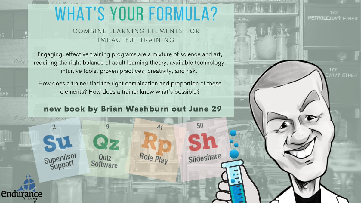 soapboxify's tweet image. We are very excited to share that @flipchartguy&apos;s book, What&apos;s Your Formula?: Combine Learning Elements for Impactful Training is coming out in June and is available for pre-order now: spbx.us/2OUESOR
#51elementsoflearning