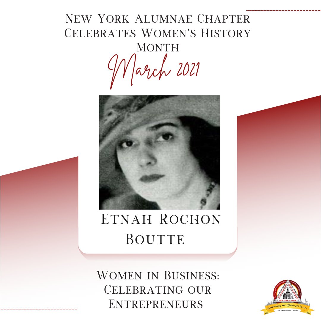 dstnyac's tweet photo. Etnah Rochon Boutte (1880-1973) pharmacist, co-owned Apothecary Pharmacy, previously located at 1028 St. Nicholas Ave, NYC, from the 1930s through late 1958... https://t.co/6QTtm8PwLf 

#DSTNYAC
#TheFirstGraduateChapter
#WomensHistoryMonth
#dst1913
#RepTheEast https://t.co/wzNYan6hPL