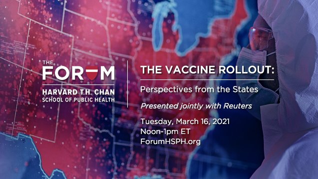 ASTHO's tweet image. #ICYMI: Public health experts provided a state-level perspective on the progress of the #COVID19 rollout in a @HarvardChanSPH webcast, feat. @nirav_mainecdc, @AyneAmjad, @mfraserdc1, Kristina Box, and @DrHowardKoh.

Access recording here: ow.ly/FKDE50E0Brb.