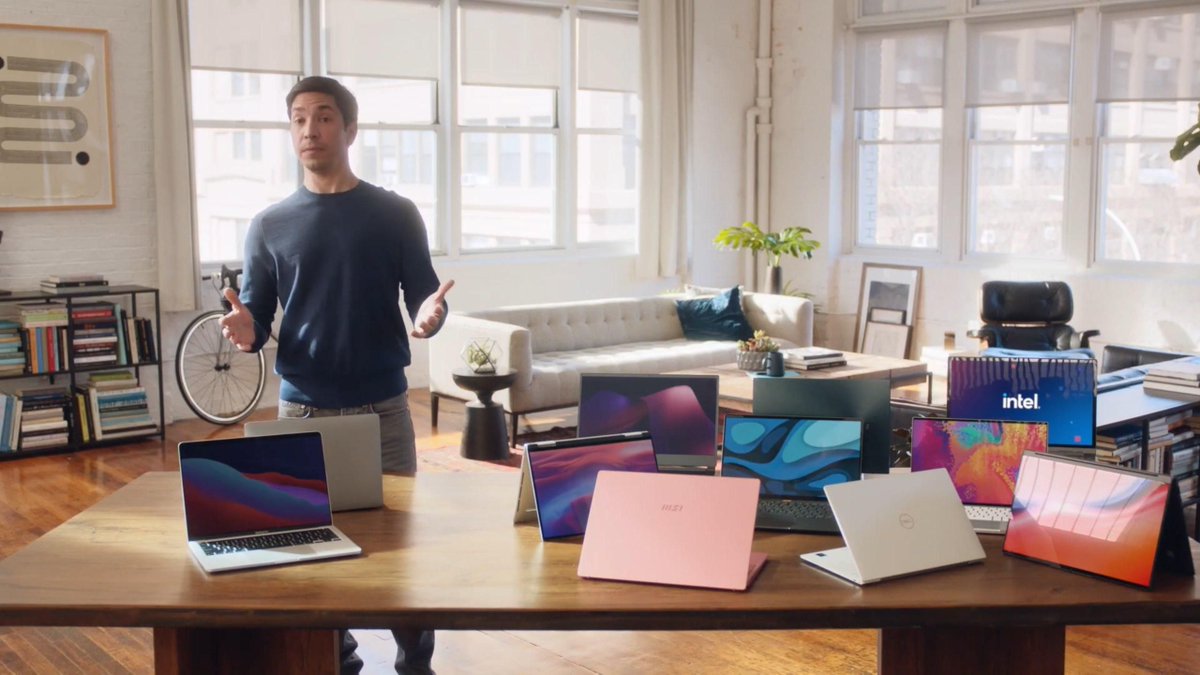 verge's tweet photo. Intel puts Apple’s "I’m a Mac" guy into new ads praising PCs https://t.co/W0XJPeQo5t https://t.co/X4WWuhHv1Y