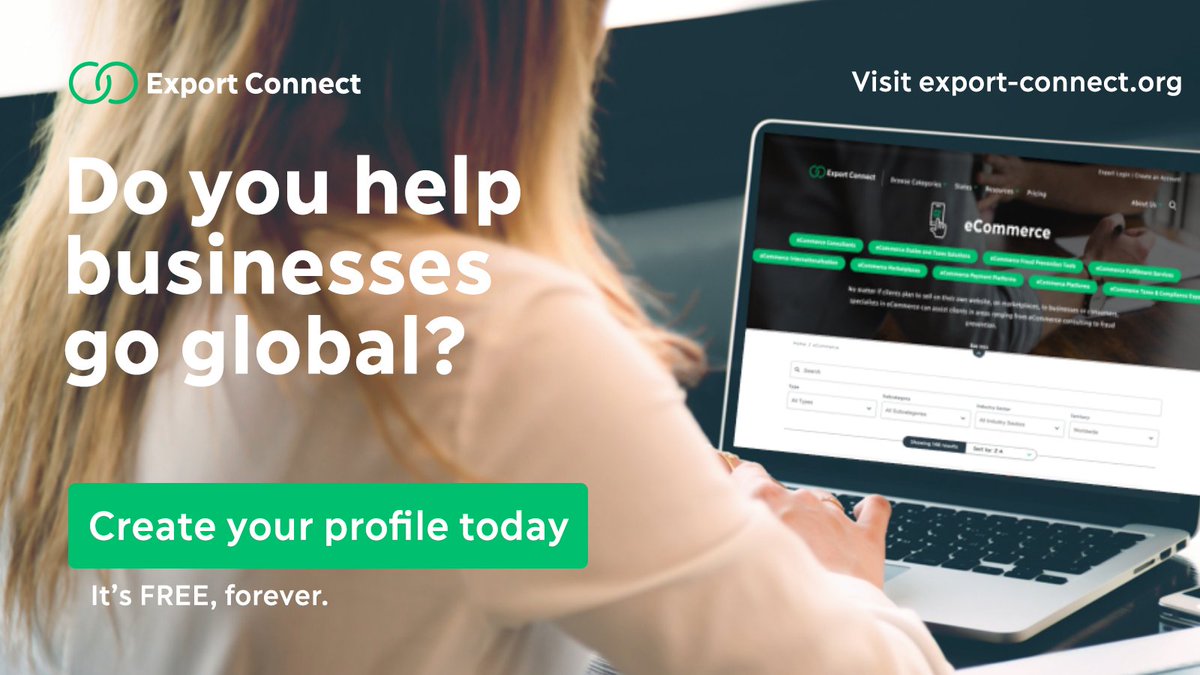 You’ve made it your mission to help small and medium businesses export but you can’t reach them? Then sign up on Export Connect now. It’s FREE! hubs.la/H0JgtnY0