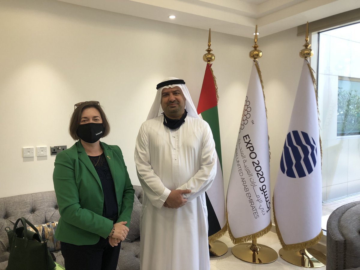 Happy #StPatricksDay from #Dubai - thanks to <a href="/DubaiIBN/">Dubai IBN</a> and <a href="/bonningtontower/">voco Bonnington Dubai</a> for a wonderful business breakfast event featuring colleagues @aidancronin2018 <a href="/AislingnIreland/">Aisling McDermott</a> and @EI_rwhite then on to @expo2020dubai to visit <a href="/IrelandatExpo/">Ireland at Expo 2025 Osaka, Kansai</a> and Terra sustainability Pavilion