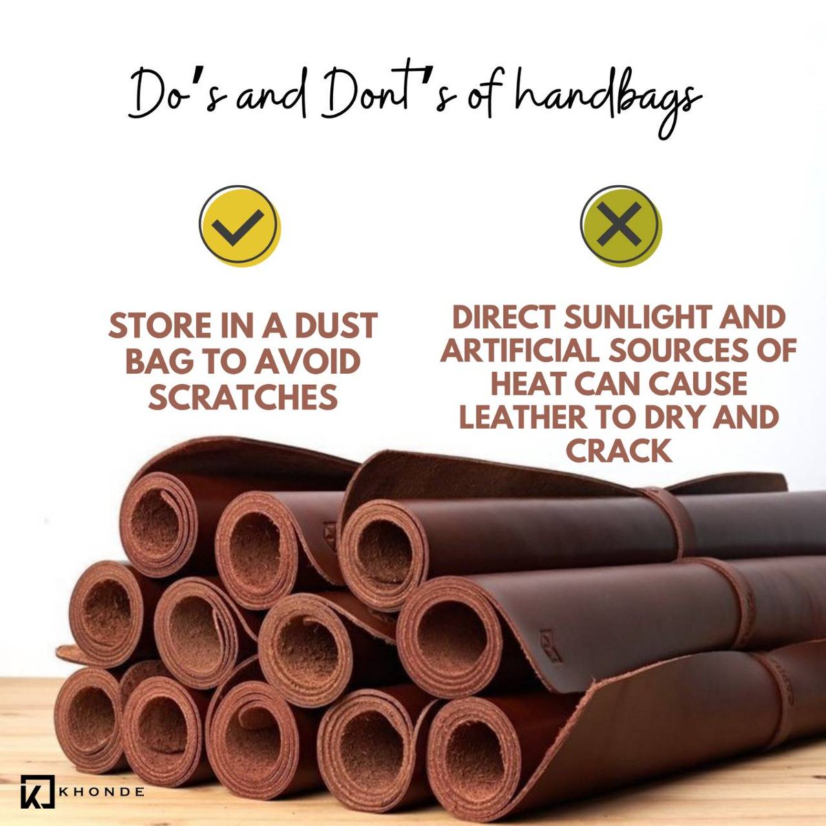 Keeping your bags in a bag friendly environment will avoid it being damaged. 🤎✨

Visit out website to learn more (link in bio)