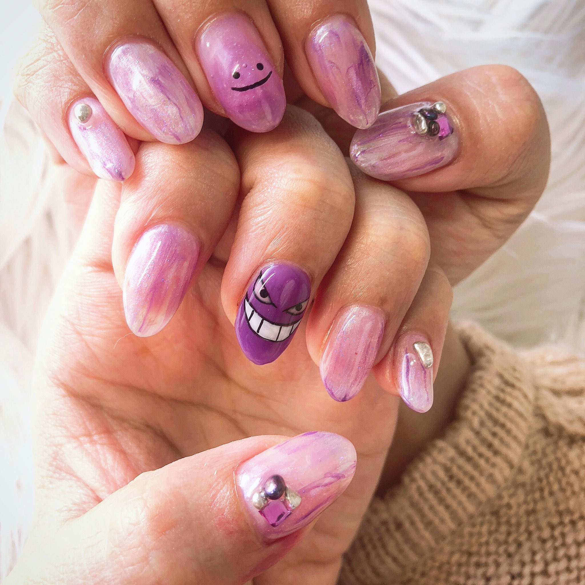 تويتر Lily Nail على تويتر ポケモン ゲンガー メタモン パール パープル ニュアンス 世界に一つだけのネイル作ります 60インチ大画面のtvで好きなyoutube見ながら楽しくネイル 気になる方は気軽に連絡くださいね 痛ネイル キャラクターネイル
