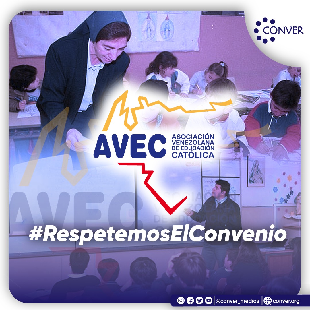 conver_medios's tweet photo. En CONVER nos unimos al clamor de @avec_sc y @FeyAlegriaVE para que el Ministerio de Educación respete el convenio que por más de 31 años se ha mantenido entre instituciones. #RespetemosElConvenio https://t.co/4BielptJgn