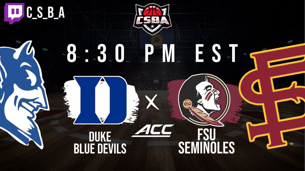 CSBABasketball's tweet photo. The Blue Devils vs The Seminoles are ready to put on a show as they go at each other tonight at 8:30 PM EST via  https://t.co/UgHwAxS9xJ #cutthenets #csba #thisisCSBA https://t.co/tJoGke0ohR