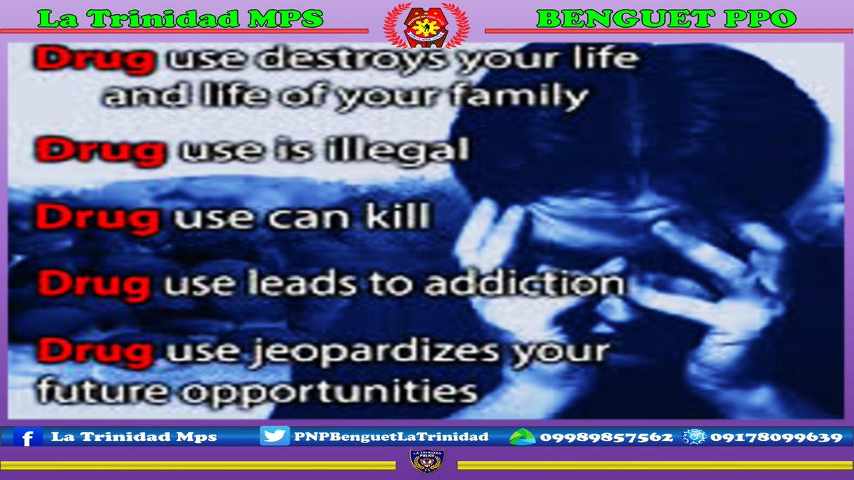 PNPBenguetLTMPS's tweet photo. #AntiIllegalDrugsCampaign
#NOTOILLEGALDRUGS 
#StopUsingDrugs https://t.co/DBwHBBOm2Y