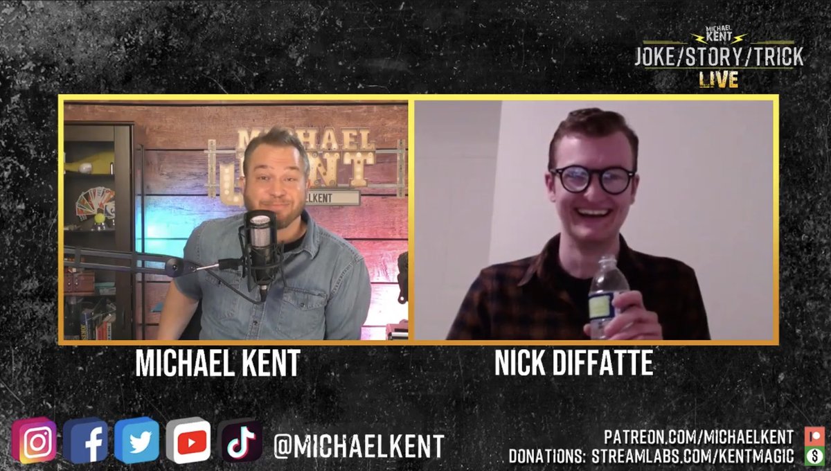 Michael Kent (@michaelkent) on Twitter photo Did you catch <a href="/diffatte/">Nick Diffatte</a> on Joke/Story/Trick last night? We had a great chat about his very first cruise ship gig, bits we wish we would have thought of, and holes. You can watch the WHOLE show here youtu.be/FDZRUuOViwQ Did you catch <a href="/diffatte/">Nick Diffatte</a> on Joke/Story/Trick last night? We had a great chat about his very first cruise ship gig, bits we wish we would have thought of, and holes. You can watch the WHOLE show here youtu.be/FDZRUuOViwQ