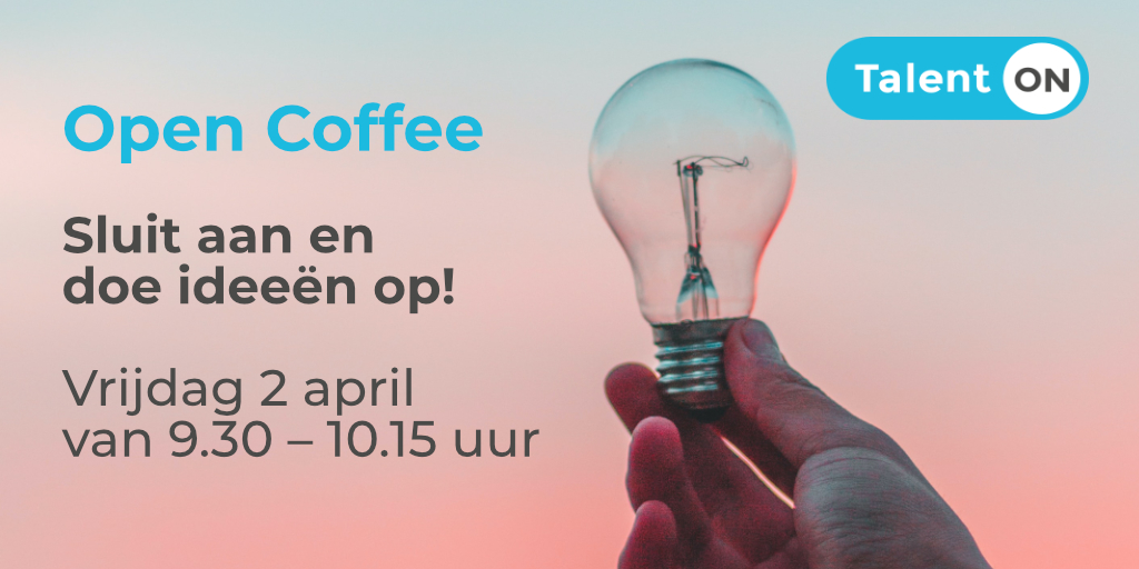 Ben erbij! 
☕Open Coffee van Talent ON. Iedere 1e vrijdagochtend van de maand tussen 9.30 uur – 10.15 uur.
Zet de eerstvolgende alvast in je agenda: vrijdagochtend 2 april 🗓️.
We treffen elkaar via Zoom, gebruik deze code: 896 1630 9384.
#opencoffee #talent #managementconsulting
