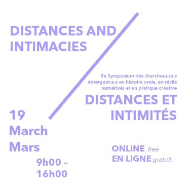COHDS's tweet image. 🔔With the chosen title of Distances and Intimacies, we have invited students and emergent scholars to map and explore the production of intimacy and distance in their research: full programming and registration here: bit.ly/3vJjywT. See you there!
