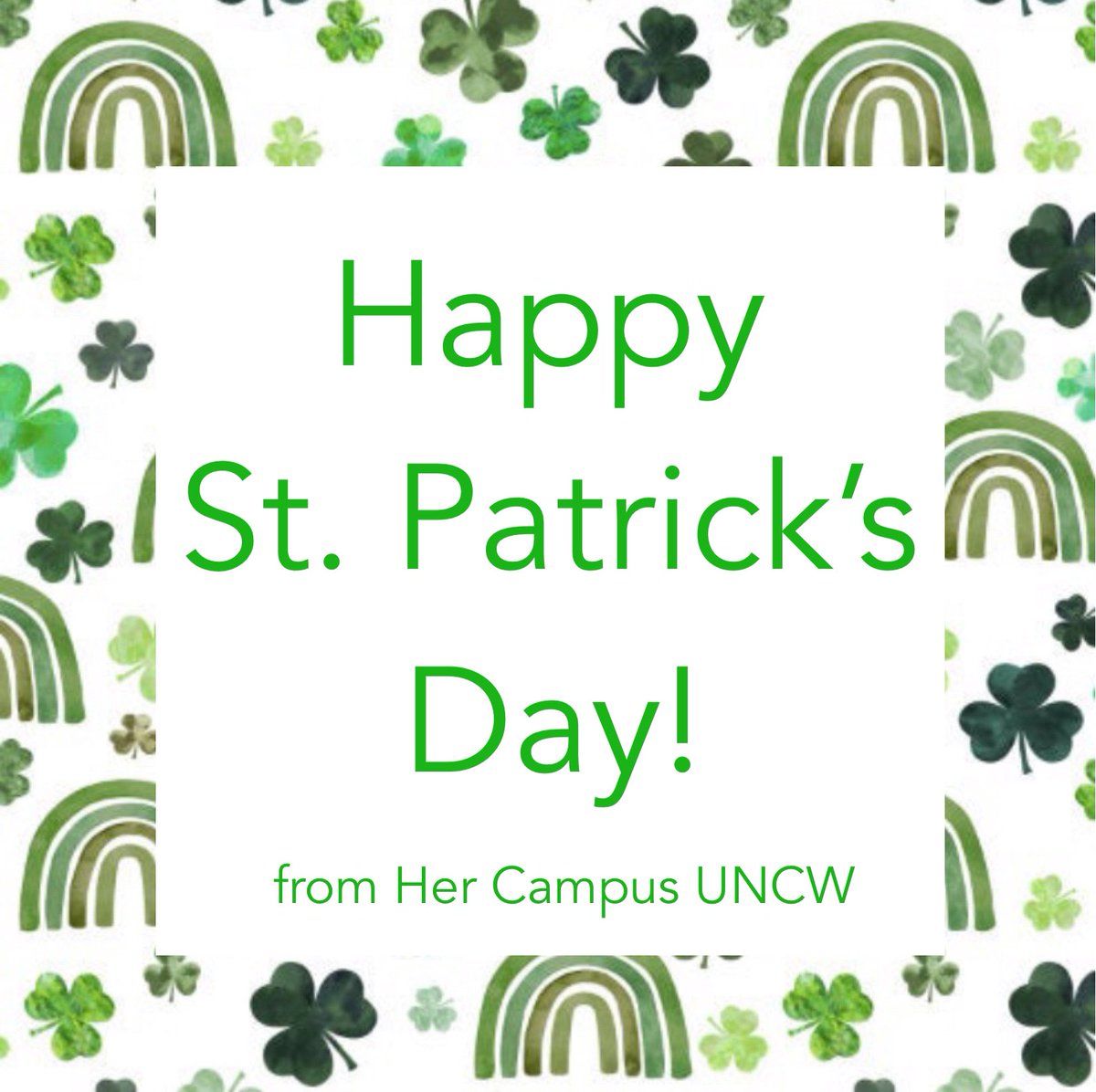 Happy St. Patrick’s Day everyone! ☘️✨

#stpatricksday #ireland #hercampusuncw
