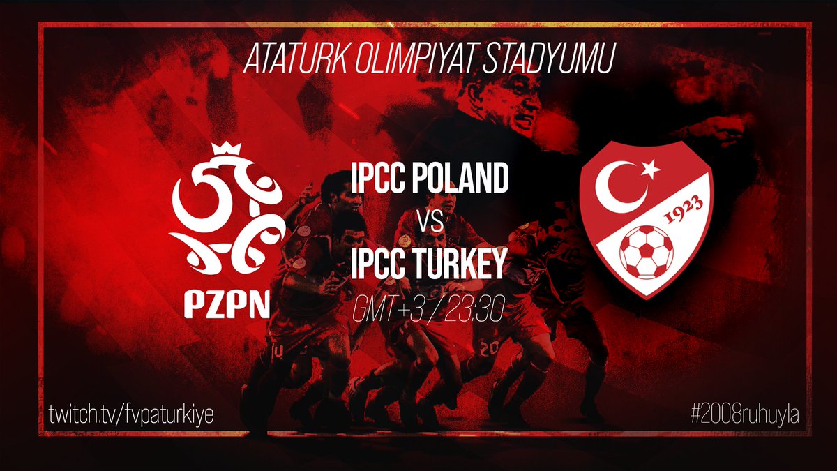 🆚IPCC İspanya
📅17.03.2021 - 23.00
📺twitch.tv/fvpaturkiye

🆚IPCC Polonya
📅17.03.2021 - 23.30
📺twitch.tv/fvpaturkiye

BAŞARILAR MİLLİ TAKIM !! 🇹🇷🇹🇷

#IPCCTürkiye