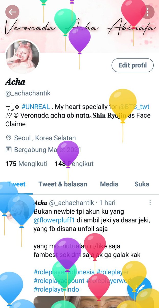 _achachantik's tweet photo. Ada balon kakk 🤔 https://t.co/7DJ96G8SHN