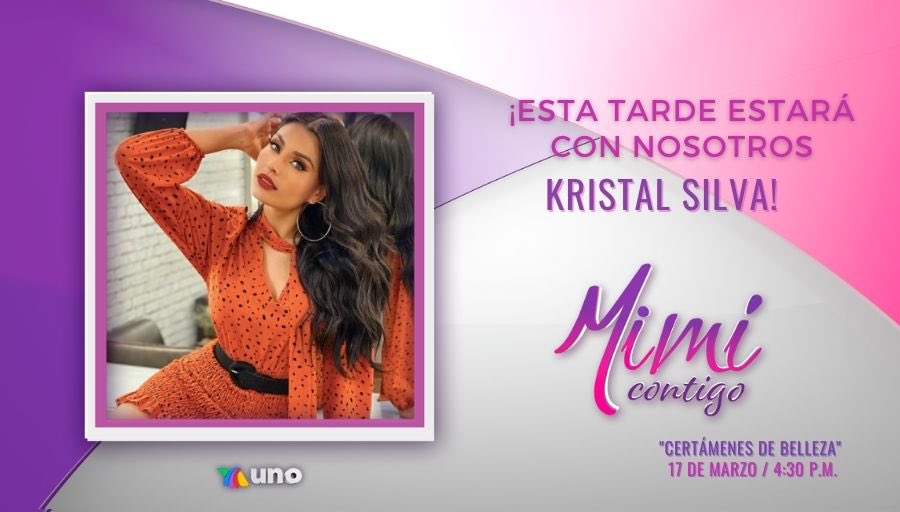 La guapísima @kristalsilva_ nos visitará en el foro de #MimíContigo para hablarnos del sueño de la corona en los certámenes de belleza. 💐💅🏼👑 

A las 4:30 p.m. por @aztecauno. 💁🏼‍♀️