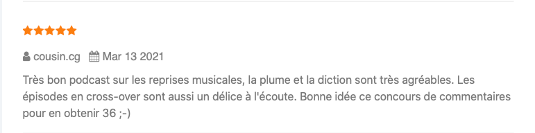 Recoversion's tweet photo. Les résultats du #concours sont tombés !
🥁Le 30ème commentaire sur la page #Recoversion Podcast Addict est l'oeuvre de "cousin cg", qui après investigation s'avère être @clegot !
🥁Pour Apple Podcasts, c'est @zazou_and_co qui a écrit le 35ème commentaire.
Bravo à eux et merci ! https://t.co/SlGC1QocvP